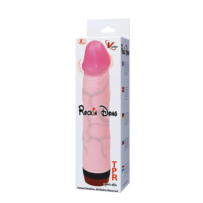 BAILE Female Sex Toys BAILE Rockin Dong Vibrating Realistic Dildo 21cm