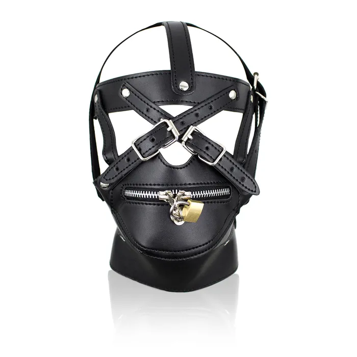 BDSM Leather Bondage Fetish Mask Hood GUANNU Couples