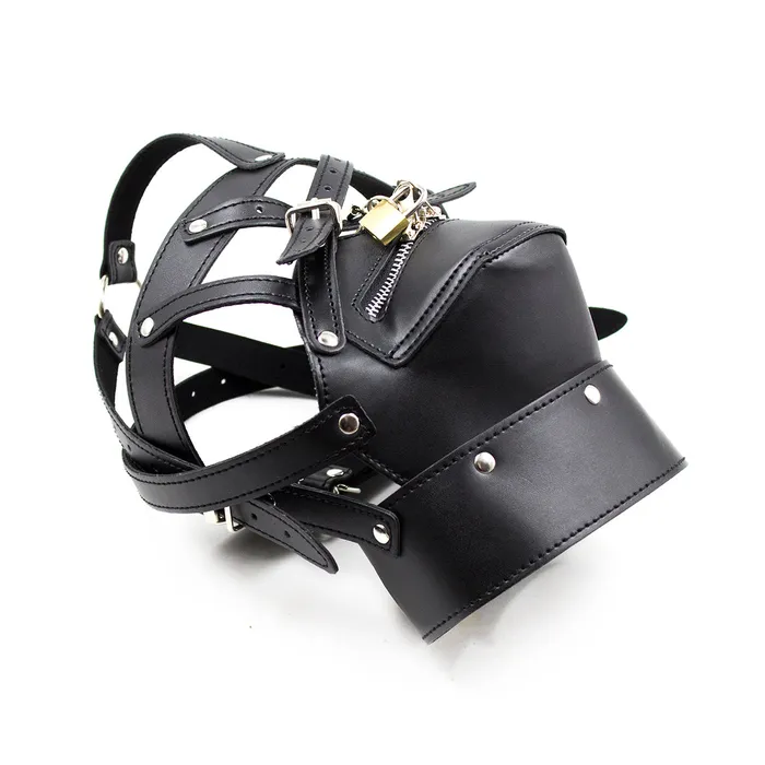 BDSM Leather Bondage Fetish Mask Hood GUANNU Couples