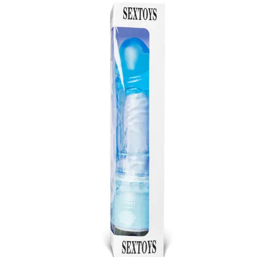 CyprusLoveShop Vibrators TOY BOY Realistic Blue Sea Penis Vibrator 14 X 36 cm