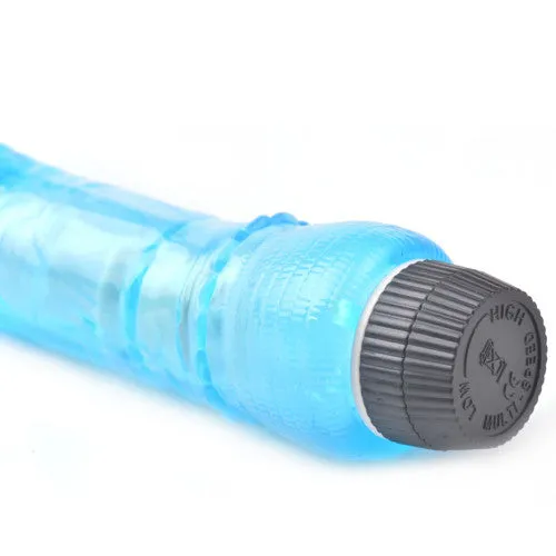 CyprusLoveShop Vibrators TOY BOY Realistic Blue Sea Penis Vibrator 14 X 36 cm