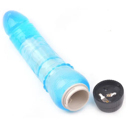 CyprusLoveShop Vibrators TOY BOY Realistic Blue Sea Penis Vibrator 14 X 36 cm