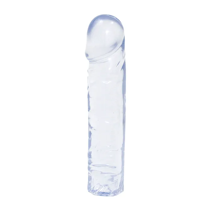 Doc Johnson Crystal Jellies 8 Inch Dong Clear Dildos