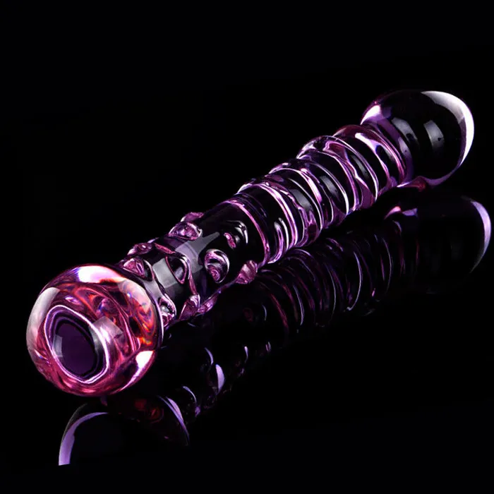 Double Ended 18cm Crystal Butt Plug Anal Beads Thruster Dildo Pink SexyPlay Anal