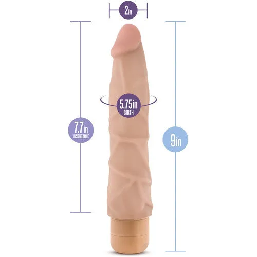 Dr Skin Cock Vibe 1 FLESH Blush Novelties Dildos