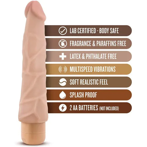 Dr Skin Cock Vibe 1 FLESH Blush Novelties Dildos