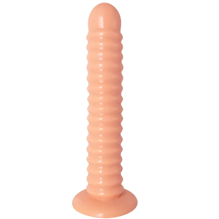 DY 126 Super Giant Ribbed Anal Plug Dildo Flesh DY Male Sex Toys