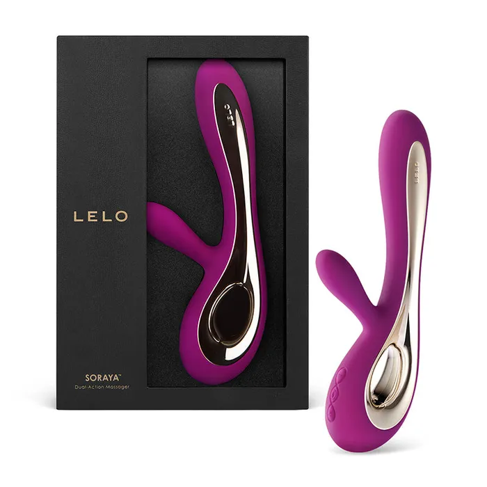 Female Sex Toys LELO LELO Soraya 2 Luxury Rechargeable Rabbit Vibrator Deep Rose