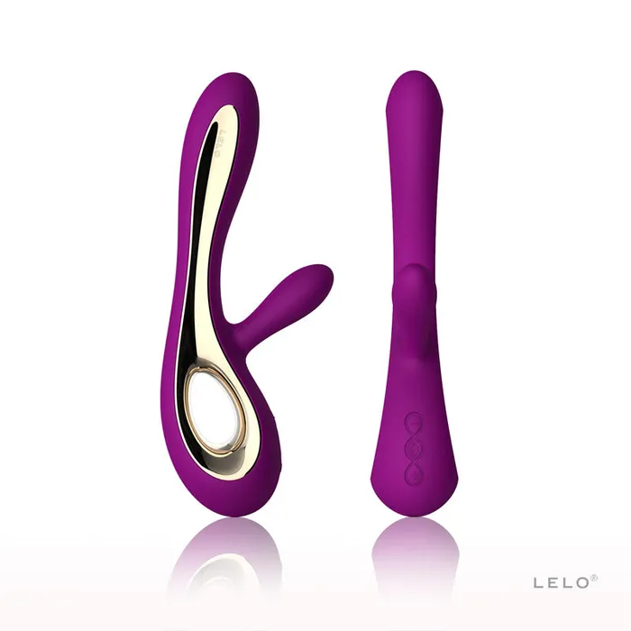 Female Sex Toys LELO LELO Soraya 2 Luxury Rechargeable Rabbit Vibrator Deep Rose