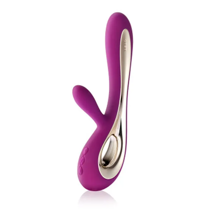 Female Sex Toys LELO LELO Soraya 2 Luxury Rechargeable Rabbit Vibrator Deep Rose