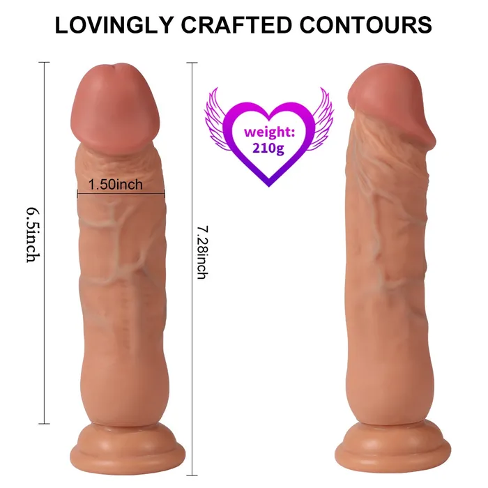 Female Sex Toys MD 185cm Straight Silicone Realistic Dildo with Suction Cup MD