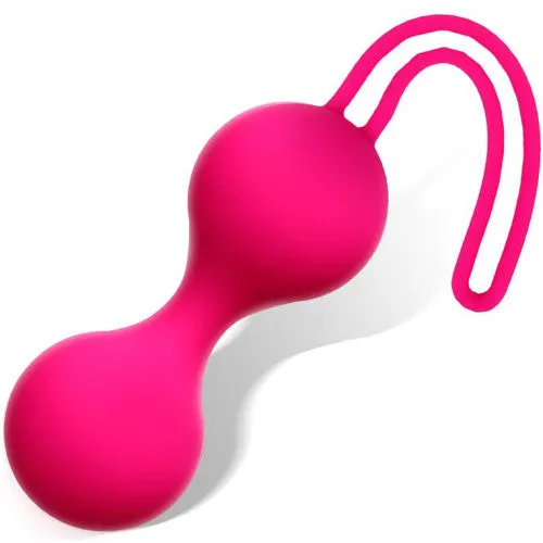 Female Sex Toys PINK KEGEL BALLS Pink vibe silicone Kegel Balls 17 x 3 cm