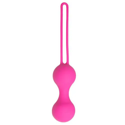 Female Sex Toys PINK KEGEL BALLS Pink vibe silicone Kegel Balls 17 x 3 cm