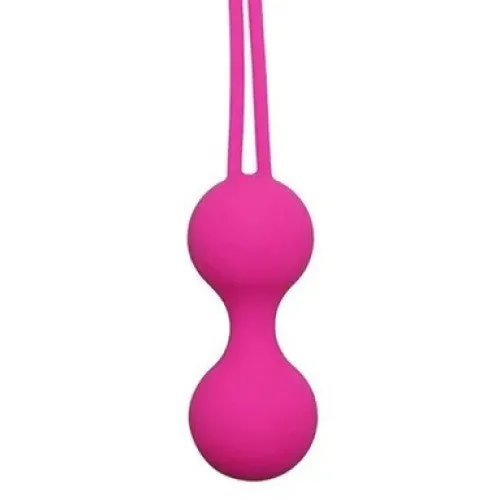 Female Sex Toys PINK KEGEL BALLS Pink vibe silicone Kegel Balls 17 x 3 cm