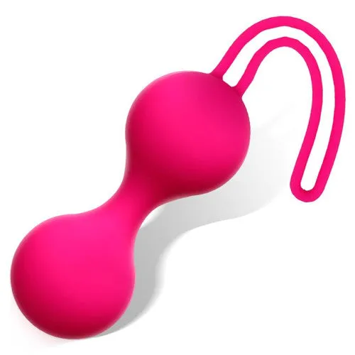 Female Sex Toys PINK KEGEL BALLS Pink vibe silicone Kegel Balls 17 x 3 cm