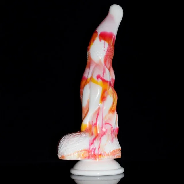 Kinkpod Anal FAAK 2021 New red yellow white flame silicone