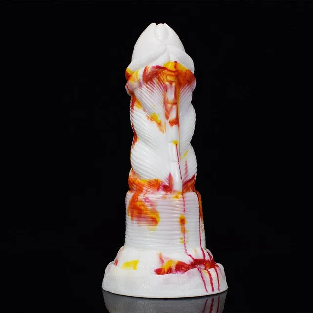 Kinkpod Anal FAAK 2021 New red yellow white flame silicone