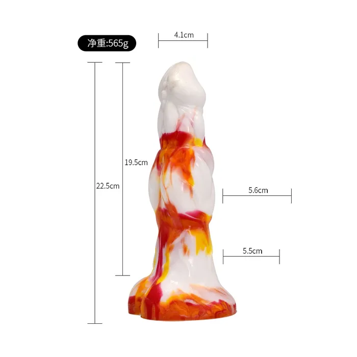 Kinkpod Anal FAAK 2021 New red yellow white flame silicone