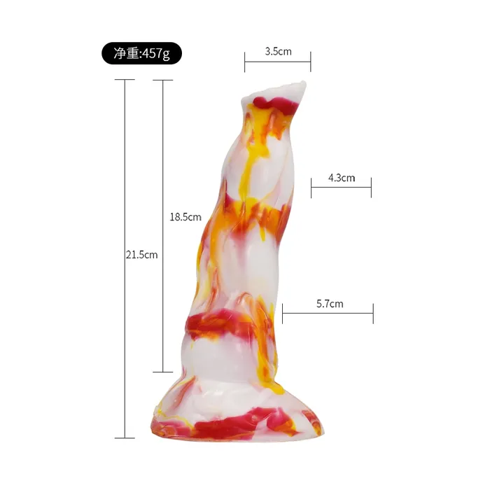 Kinkpod Anal FAAK 2021 New red yellow white flame silicone