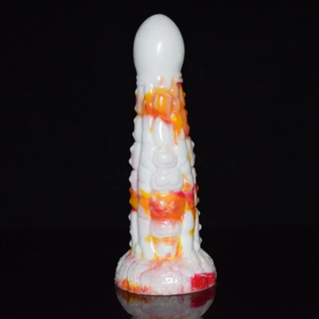 Kinkpod Anal FAAK 2021 New red yellow white flame silicone