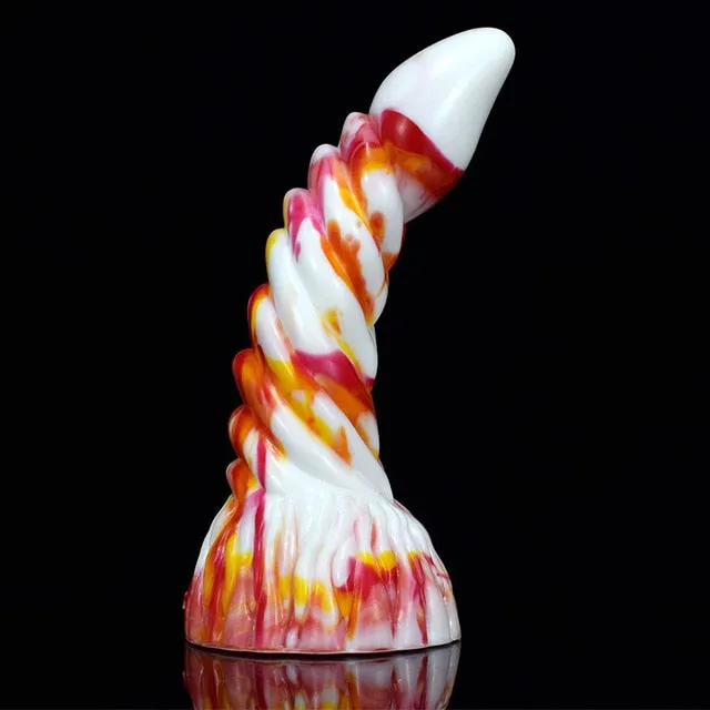 Kinkpod Anal FAAK 2021 New red yellow white flame silicone