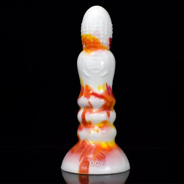 Kinkpod Anal FAAK 2021 New red yellow white flame silicone