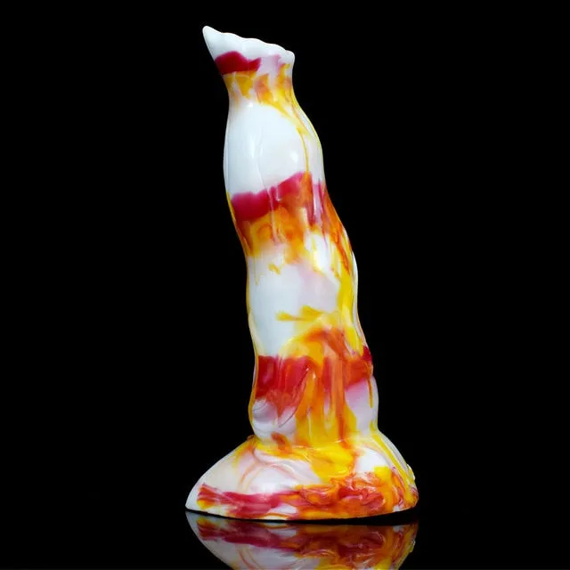 Kinkpod Anal FAAK 2021 New red yellow white flame silicone