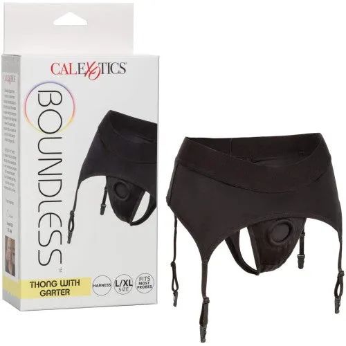 Male Sex Toys Boundless Thong with Garter CalExotics