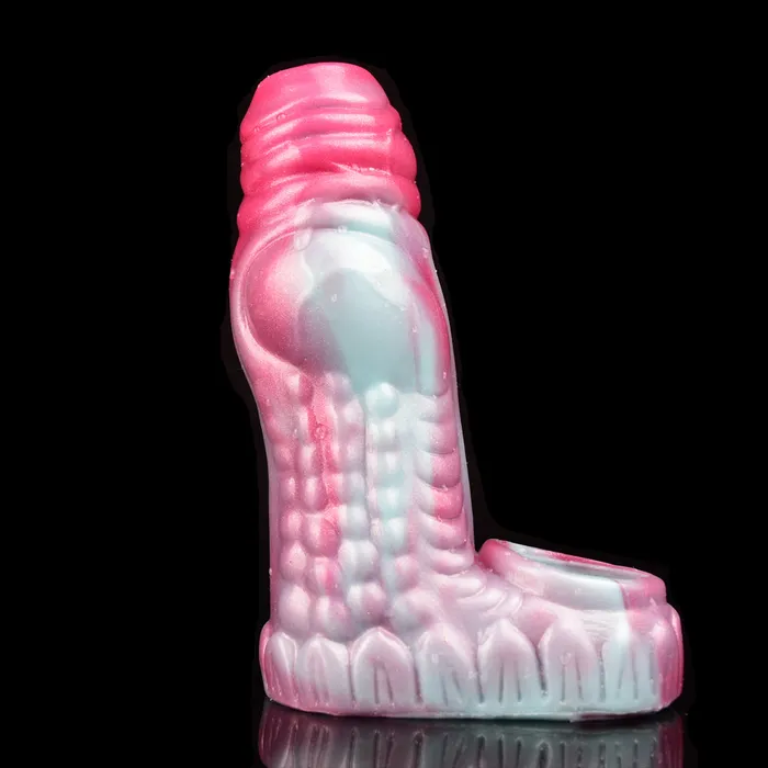 Male Sex Toys FAAK Peacock Fantasy Monster Silicone Penis Sleeve Cock Extender 302 FAAK