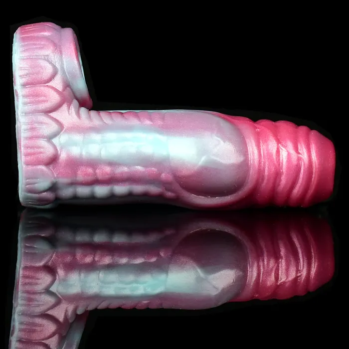 Male Sex Toys FAAK Peacock Fantasy Monster Silicone Penis Sleeve Cock Extender 302 FAAK