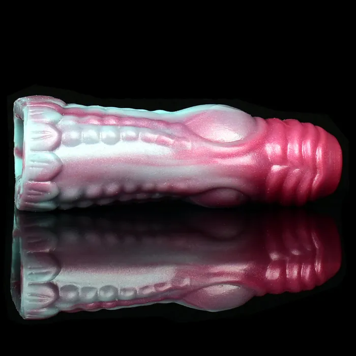 Male Sex Toys FAAK Peacock Fantasy Monster Silicone Penis Sleeve Cock Extender 302 FAAK