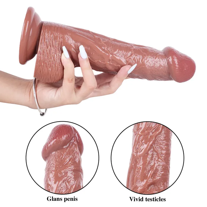 MD 984 Super Realistic Thick Dildo Brown MD Female Sex Toys