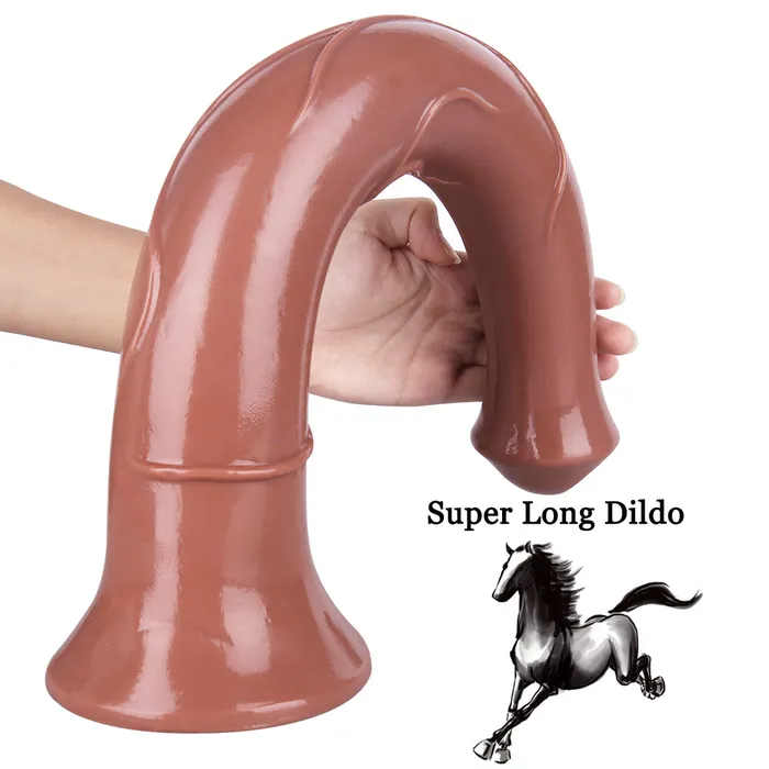 MD Anal MD 1732 Huge Anal Plug Anal Snake Giant Realistic Dildo Brown