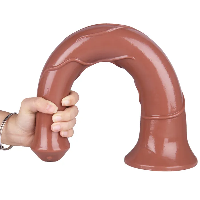 MD Anal MD 1732 Huge Anal Plug Anal Snake Giant Realistic Dildo Brown