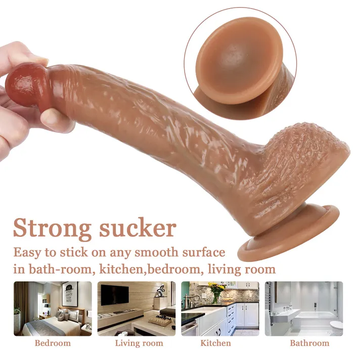 MD MD 827 Silicone Super Realistic Dildo Female Sex Toys