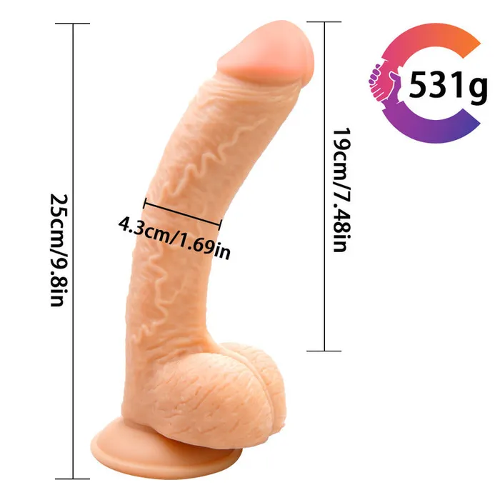 MD MD 98 Huge Realistic Veined Dildo Lifelike Silicone Design Female Sex Toys