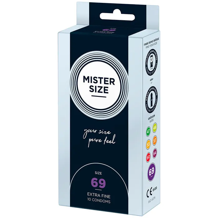 Mister Size Male Sex Toys Mister Size 69mm Your Size Pure Feel Condoms 10 Pack