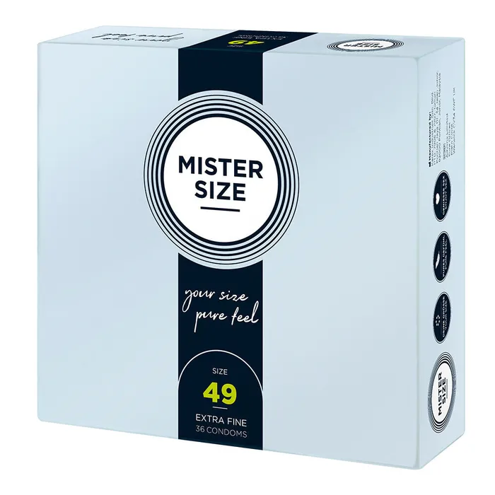 Mister Size Mister Size 49mm Your Size Pure Feel Condoms 36 Pack Male Sex Toys