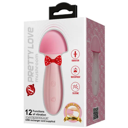 Pretty Love Mushroom Rechargeable Wand Vibrator 13cm Pretty Love Vibrators