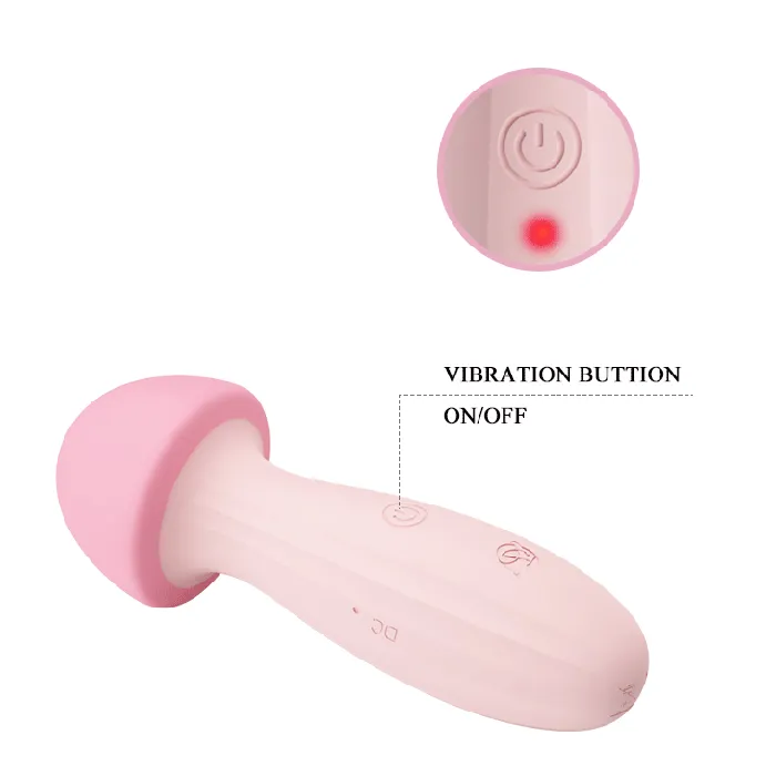 Pretty Love Mushroom Rechargeable Wand Vibrator 13cm Pretty Love Vibrators