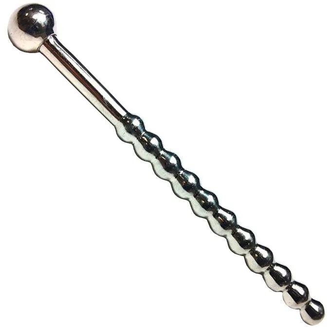 Rouge Stainless Steel Beaded Urethral Sound Rouge Garments Male Sex Toys