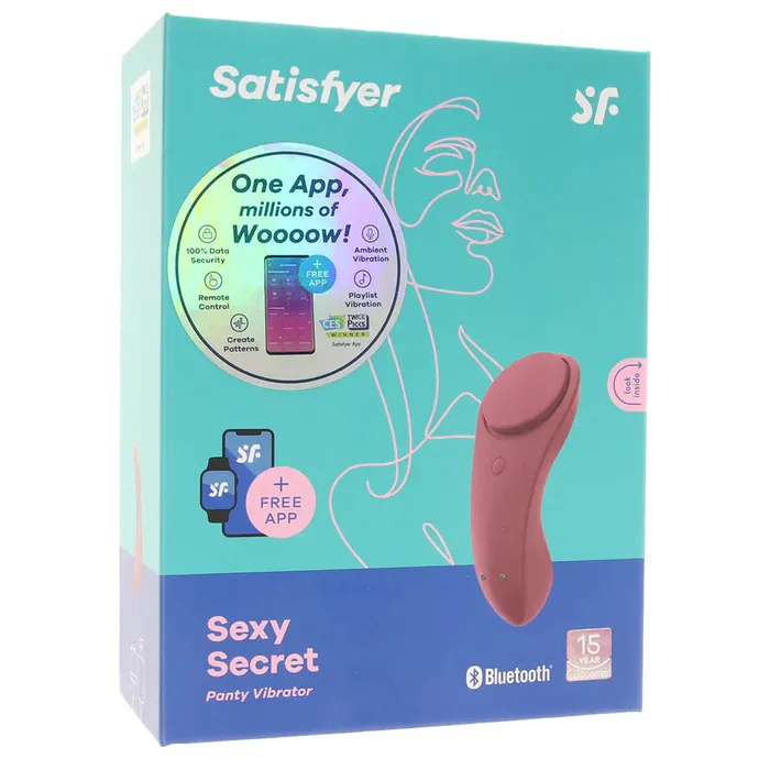 Satisfyer Sexy Secret Panty Vibe in Merlot sextoysvancouver Vibrators