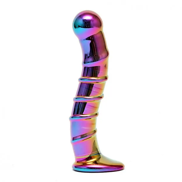 Sensual Multi Coloured Glass Nikita Dildo Rimba Dildos