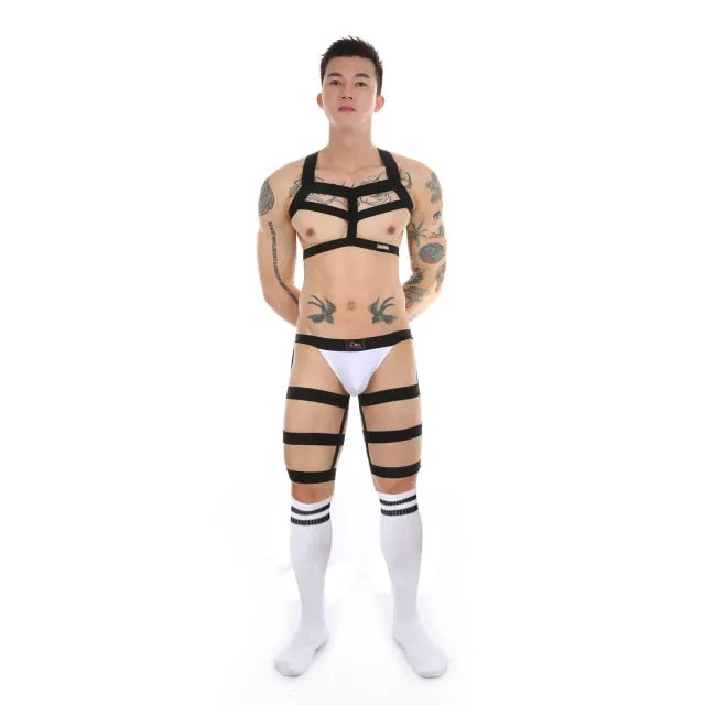 Sexy Mens Body Harness Lingerie Kinkpod Female Sex Toys