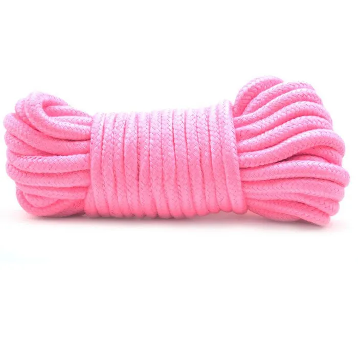 Various Toy Brands Vibrators 10 Metres Cotton Bondage Rope Pink