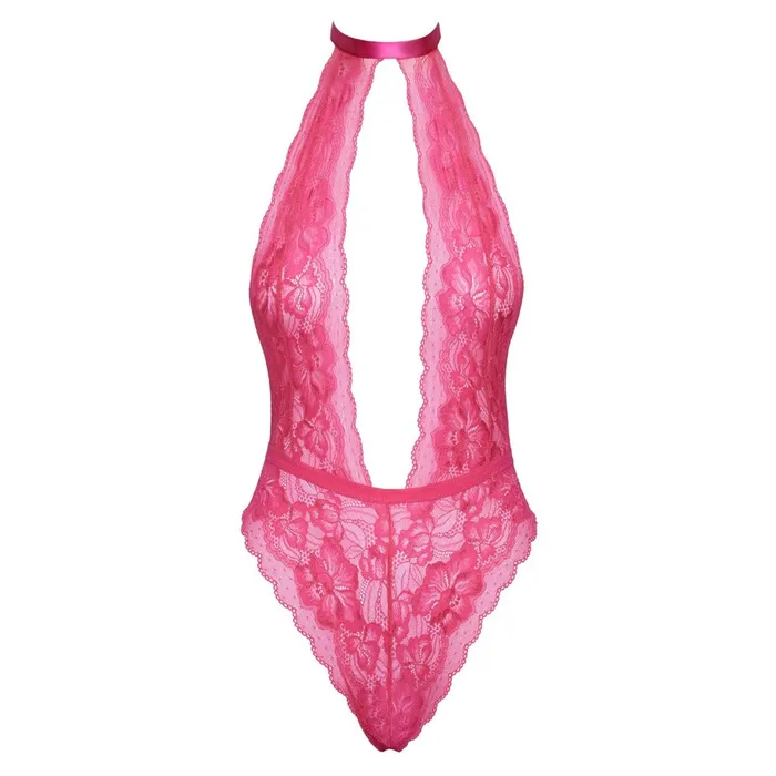 Vibrators Kissable Kissable Halterneck Lace Body Pink