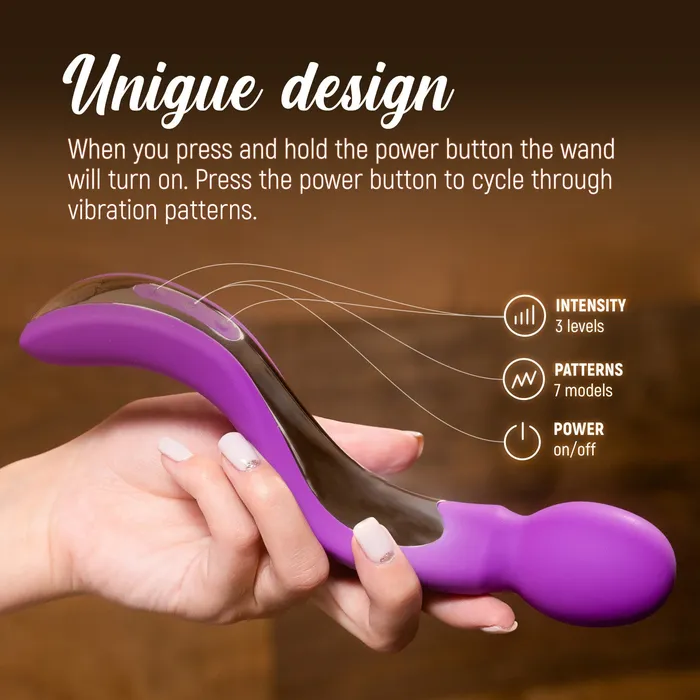 Vibrators LuLu Harmony Wave Wand Massage for Total Relaxation PURPLE