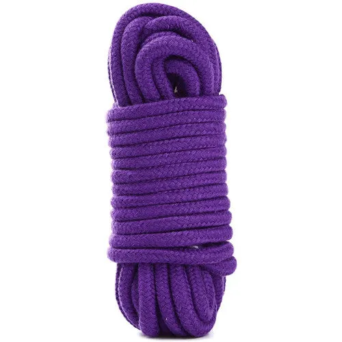 Vibrators Naughty Toys BDSM Cotton Bondage Rope 20 Meters PURPLE