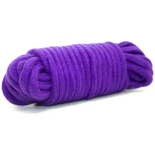 Vibrators Naughty Toys BDSM Cotton Bondage Rope 20 Meters PURPLE