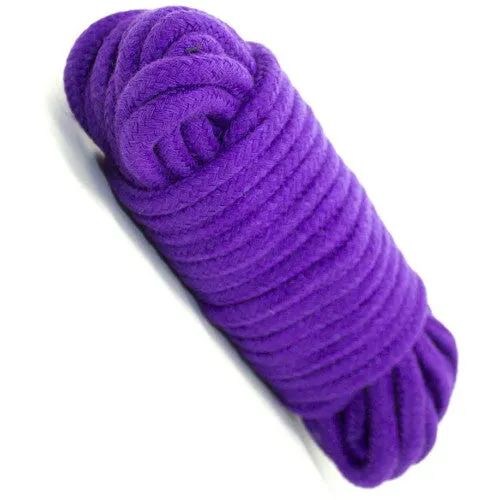 Vibrators Naughty Toys BDSM Cotton Bondage Rope 20 Meters PURPLE